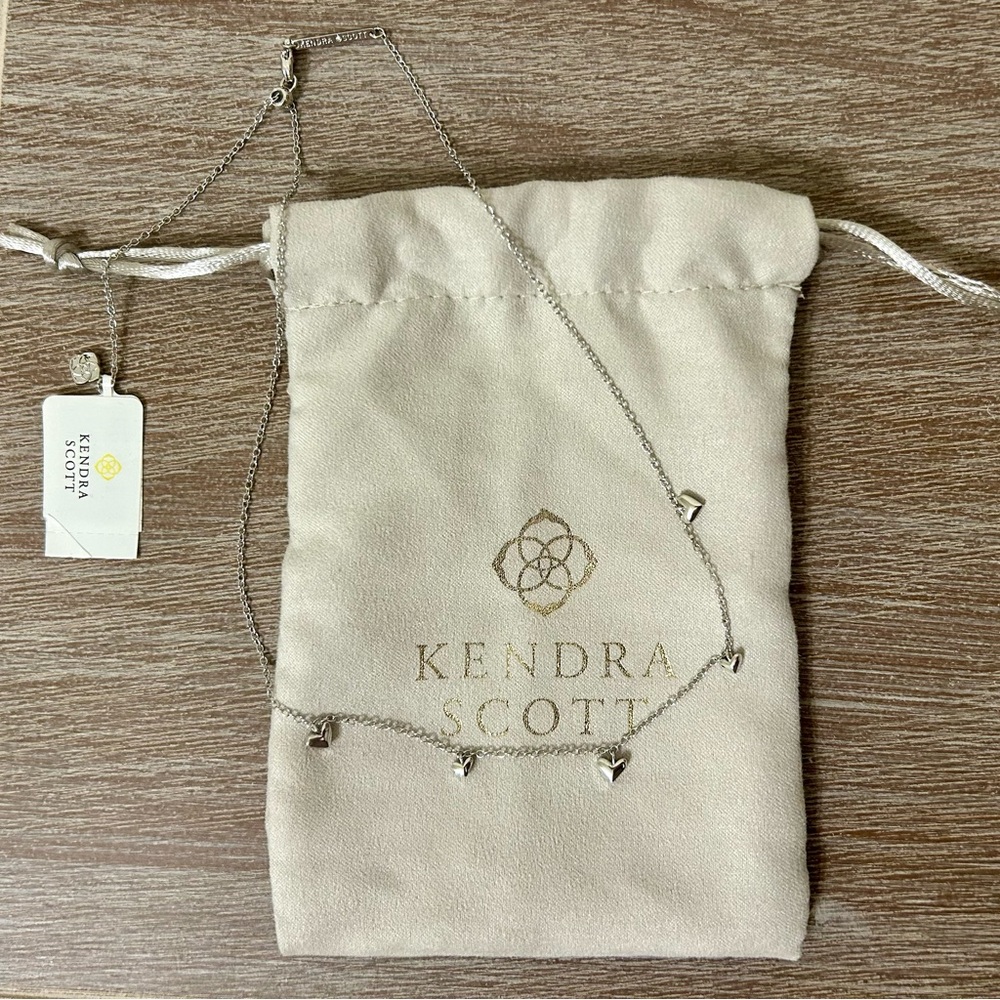 Kendra Scott Phoebe Heart silver Necklace